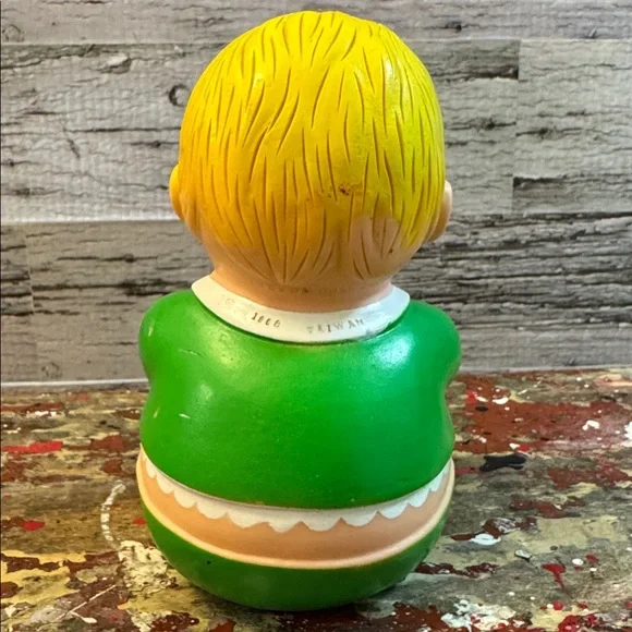 Vintage 1968 Uneeda Doll Company Roly-Poly Baby Doll Plumpees Vinyl Squeak Toy - Picture 6 of 13